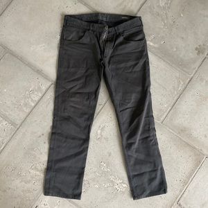 Bonobos dark grey corduroy pants 33/30 slim fit